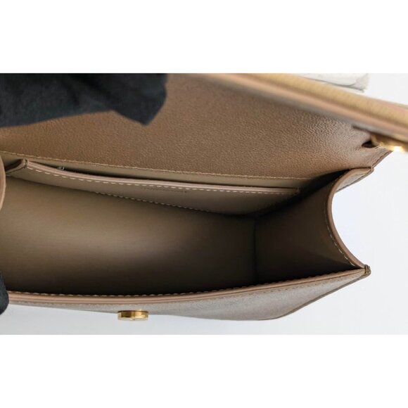 Burberry Madison Check Canvas Leather Shoulder Bag Earth 8084492 - Picture 6 of 14